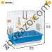 Клетка за птички с пълно оборудване 39 x 25 x h 41 cм. - Ferplast - Rekord 2 White